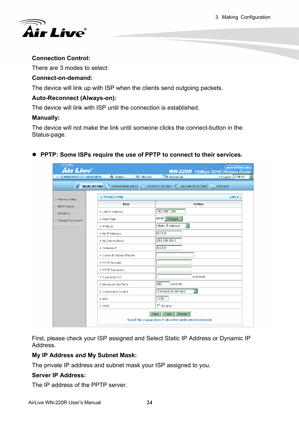 AirLive WN-220R User Manual | Page 28 / 81