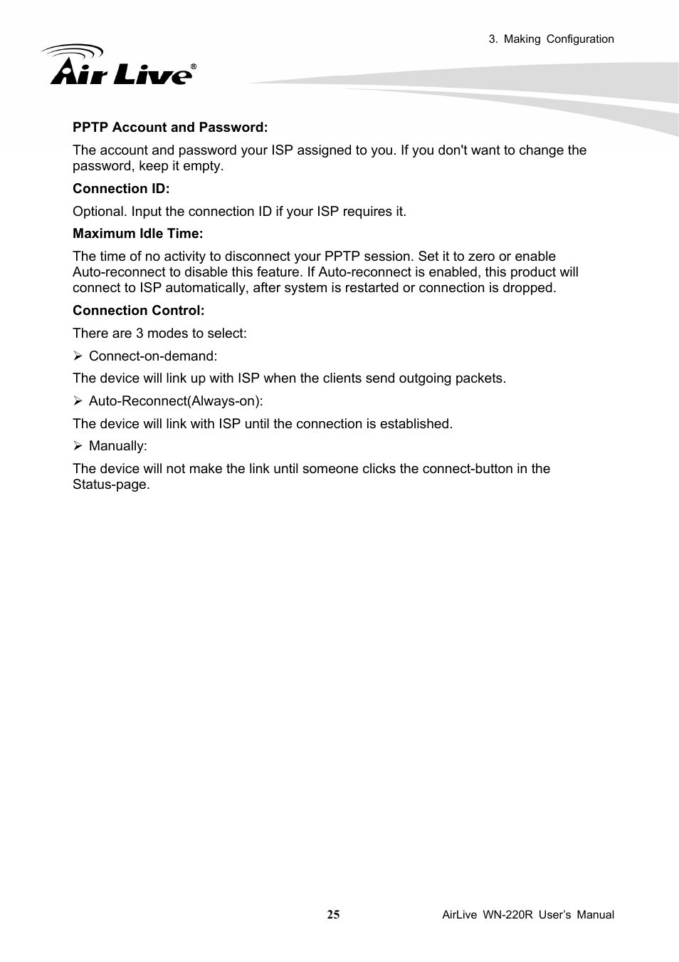 AirLive WN-220R User Manual | Page 29 / 81