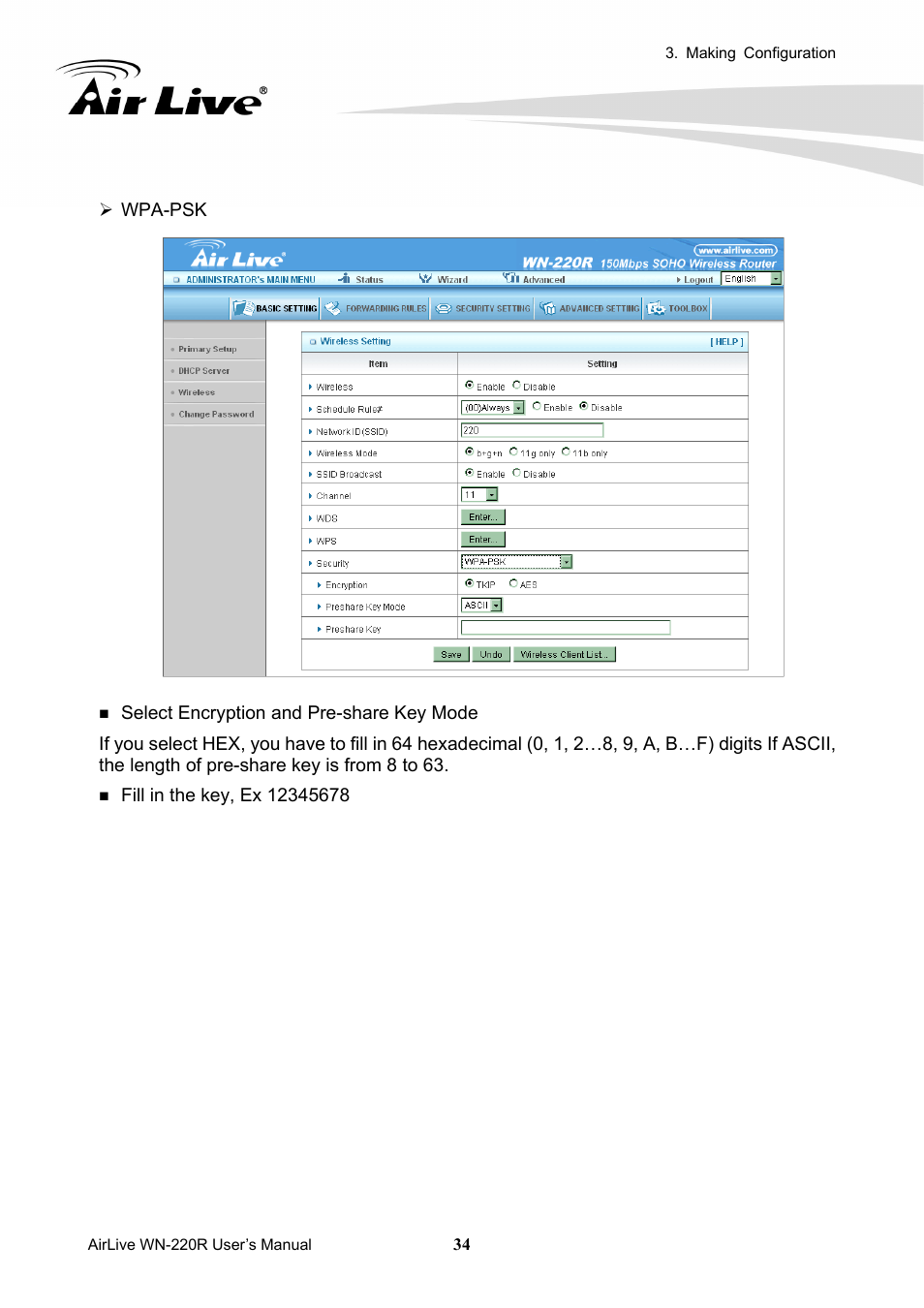 AirLive WN-220R User Manual | Page 38 / 81