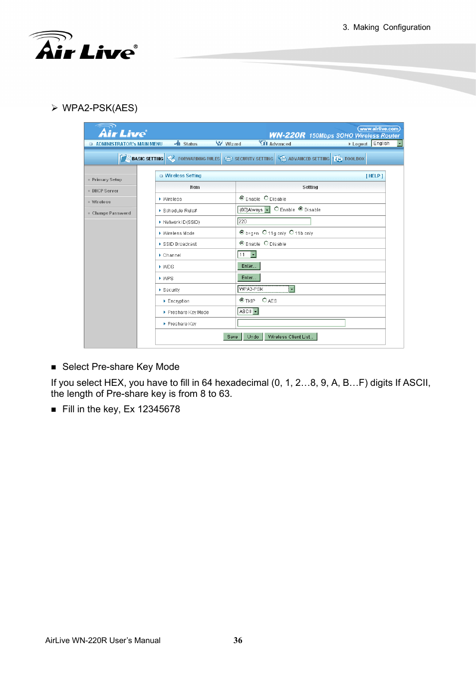 AirLive WN-220R User Manual | Page 40 / 81