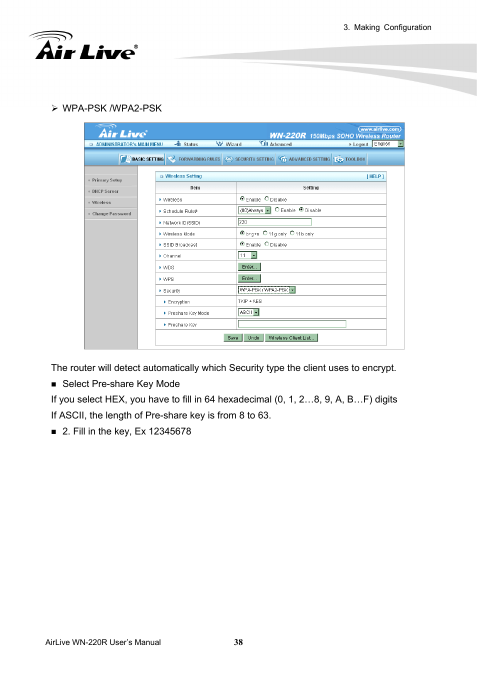 AirLive WN-220R User Manual | Page 42 / 81