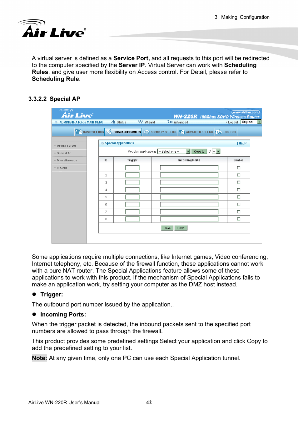 AirLive WN-220R User Manual | Page 46 / 81