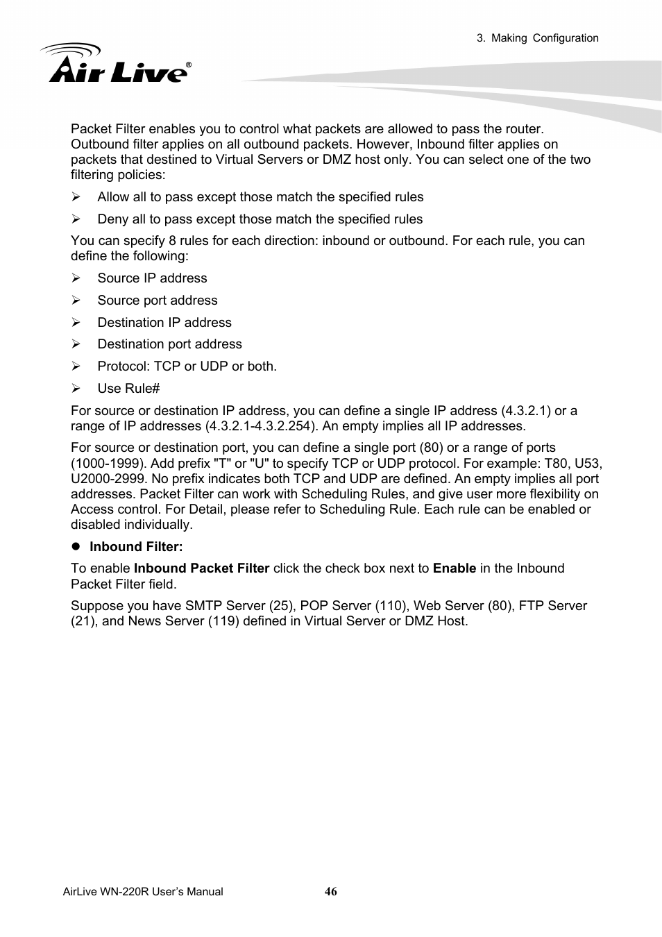 AirLive WN-220R User Manual | Page 50 / 81