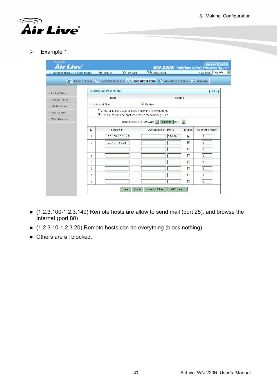 AirLive WN-220R User Manual | Page 51 / 81