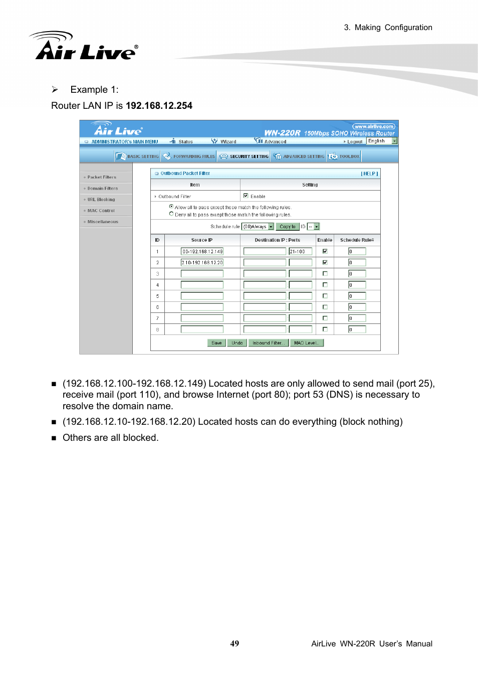 AirLive WN-220R User Manual | Page 53 / 81