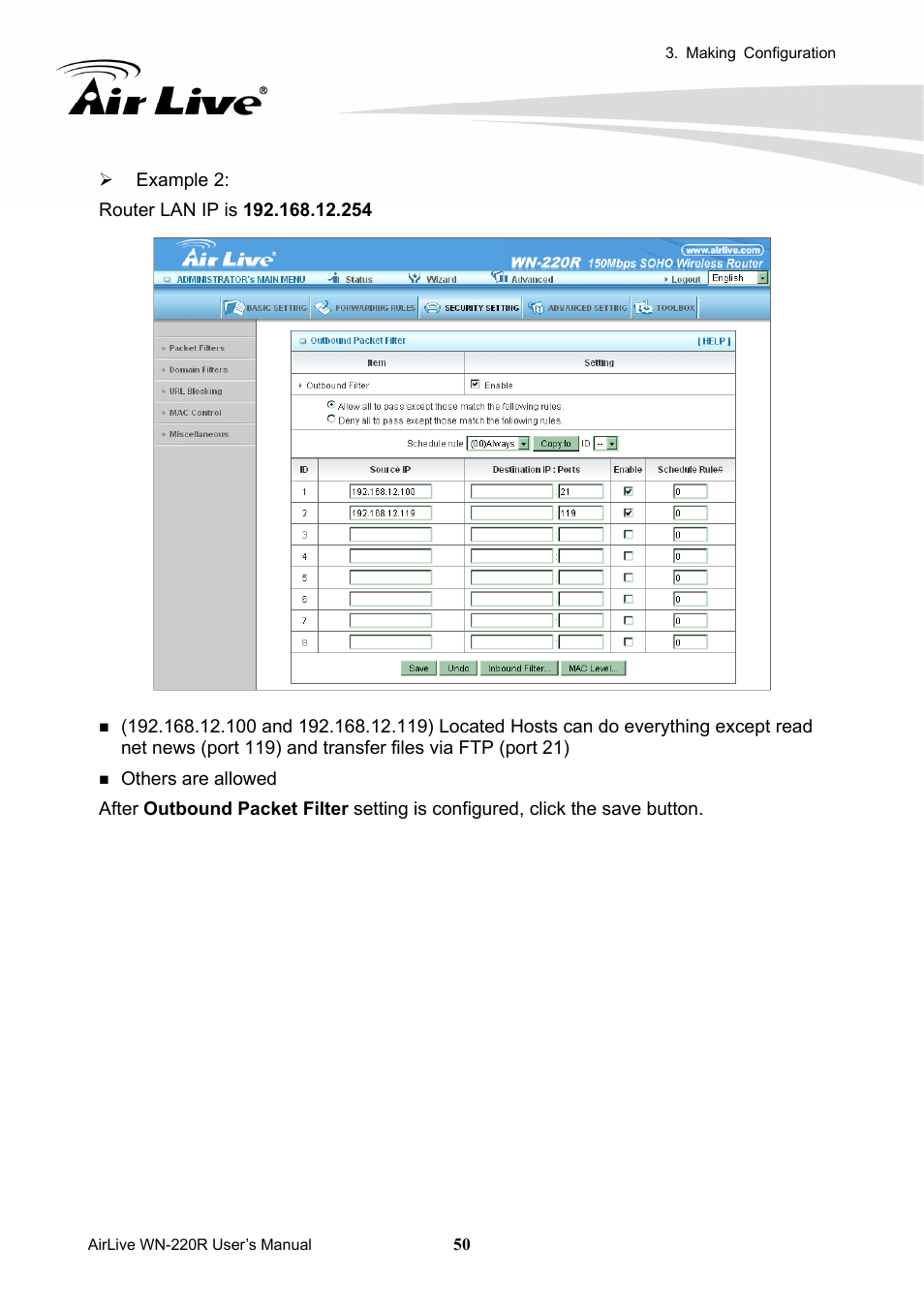 AirLive WN-220R User Manual | Page 54 / 81