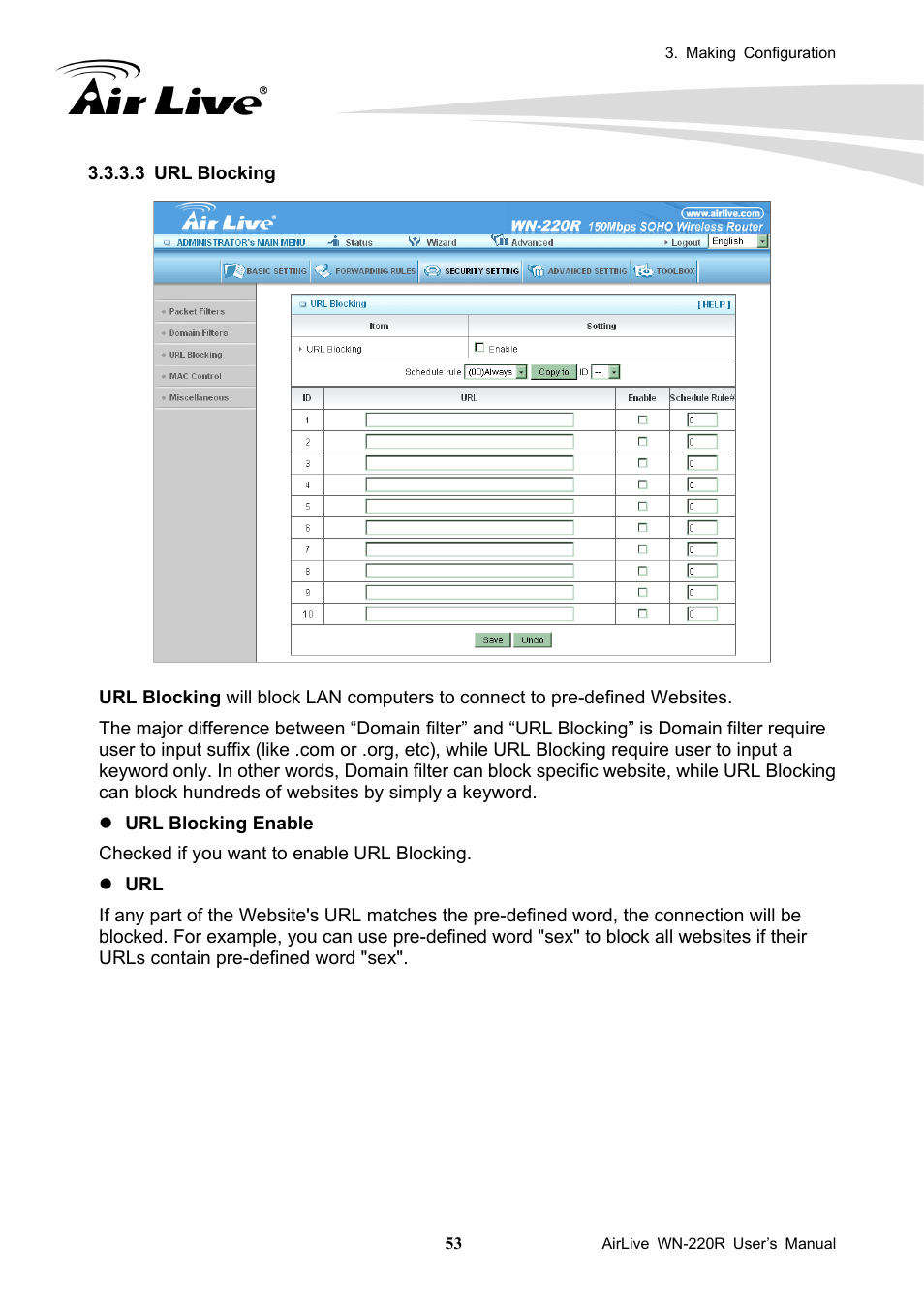 AirLive WN-220R User Manual | Page 57 / 81