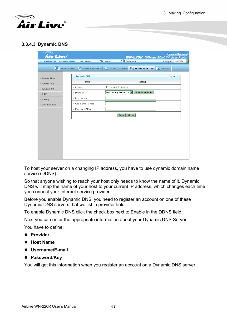 AirLive WN-220R User Manual | Page 66 / 81