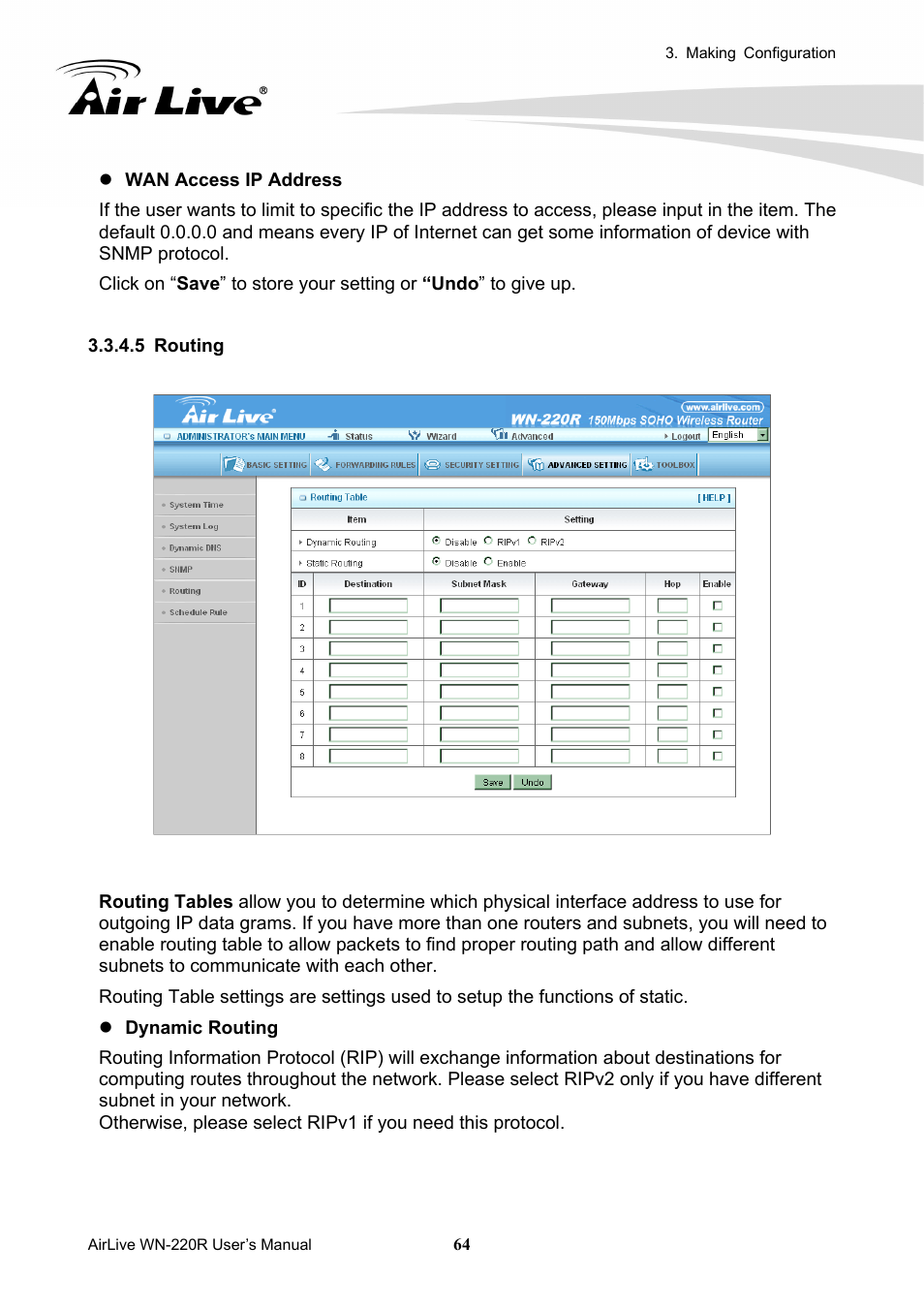 AirLive WN-220R User Manual | Page 68 / 81