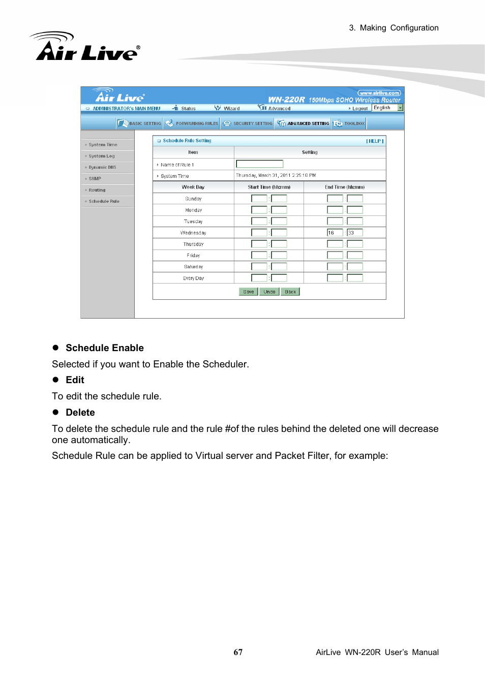 AirLive WN-220R User Manual | Page 71 / 81