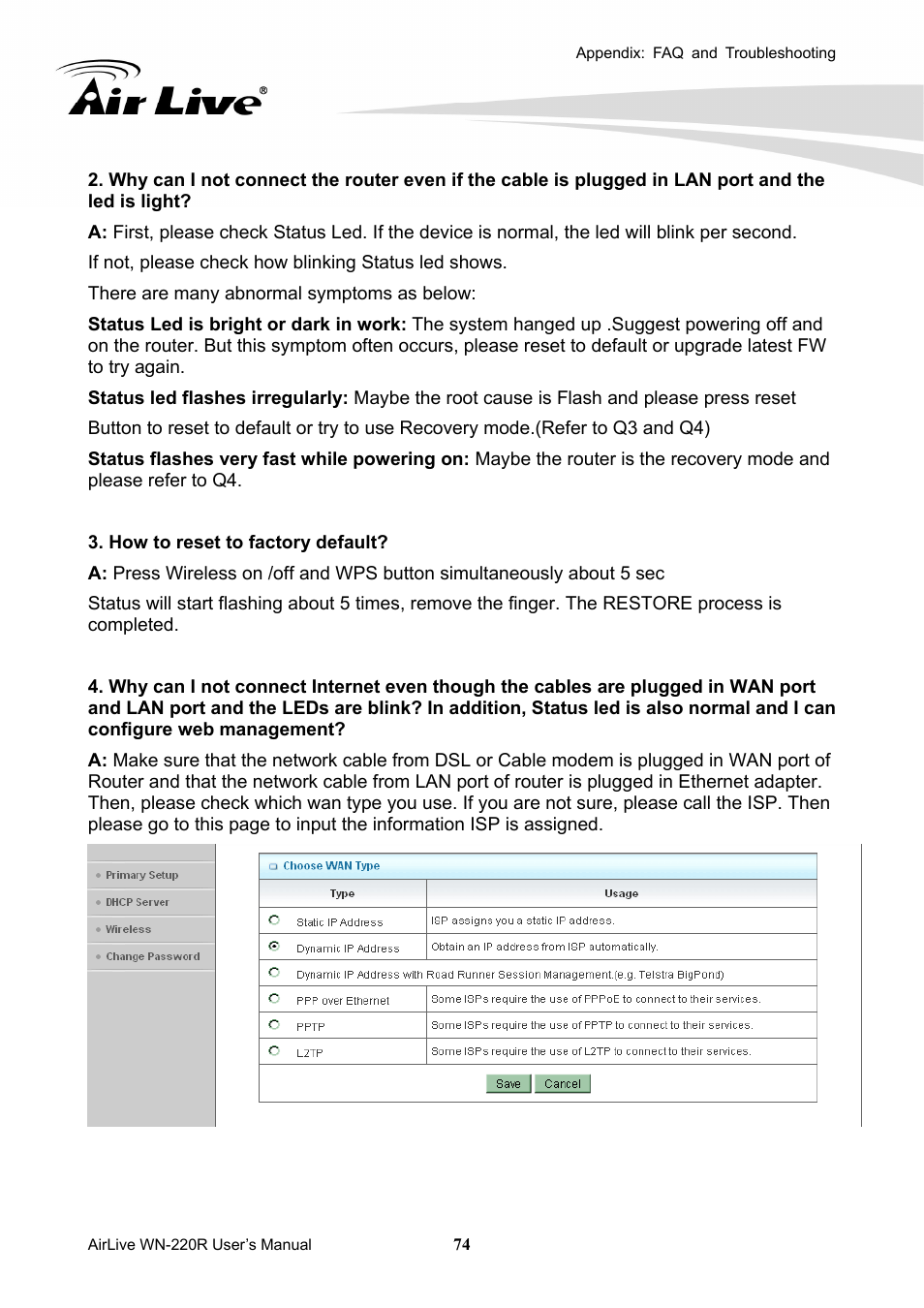 AirLive WN-220R User Manual | Page 78 / 81