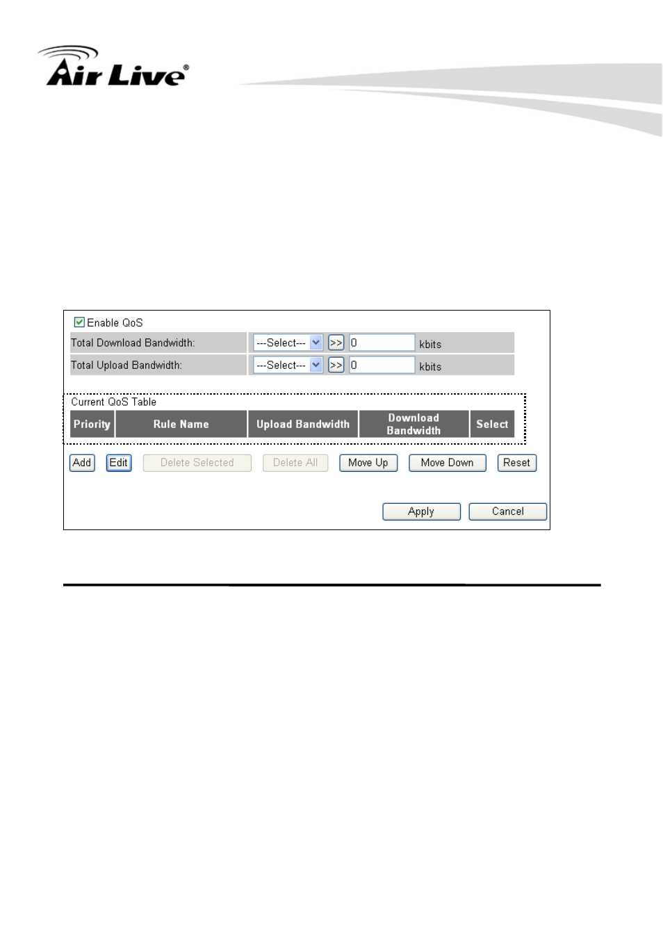 1-1 basic qos settings | AirLive WN-250R User Manual | Page 106 / 160
