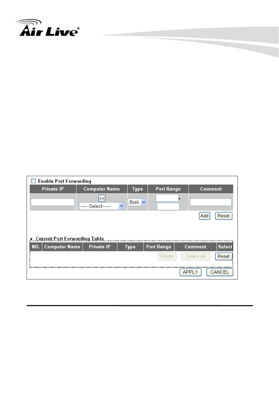 2-2 port forwarding | AirLive WN-250R User Manual | Page 113 / 160