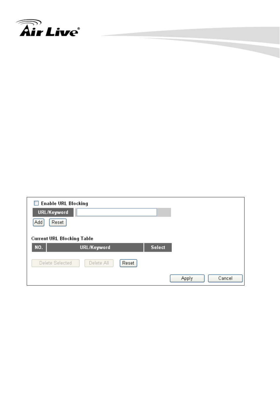 3-2 url blocking | AirLive WN-250R User Manual | Page 131 / 160