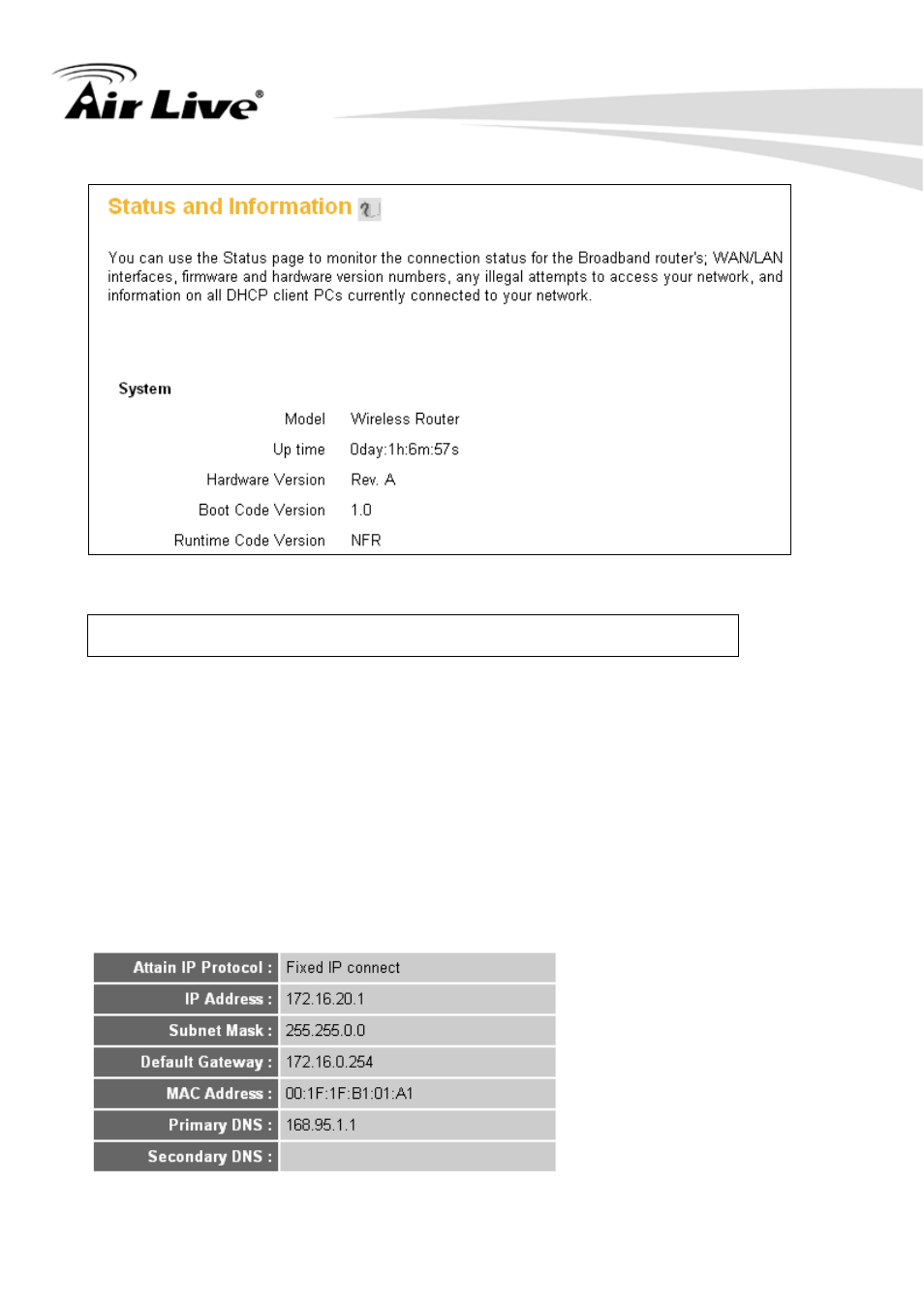 4-2 internet connection status | AirLive WN-250R User Manual | Page 141 / 160