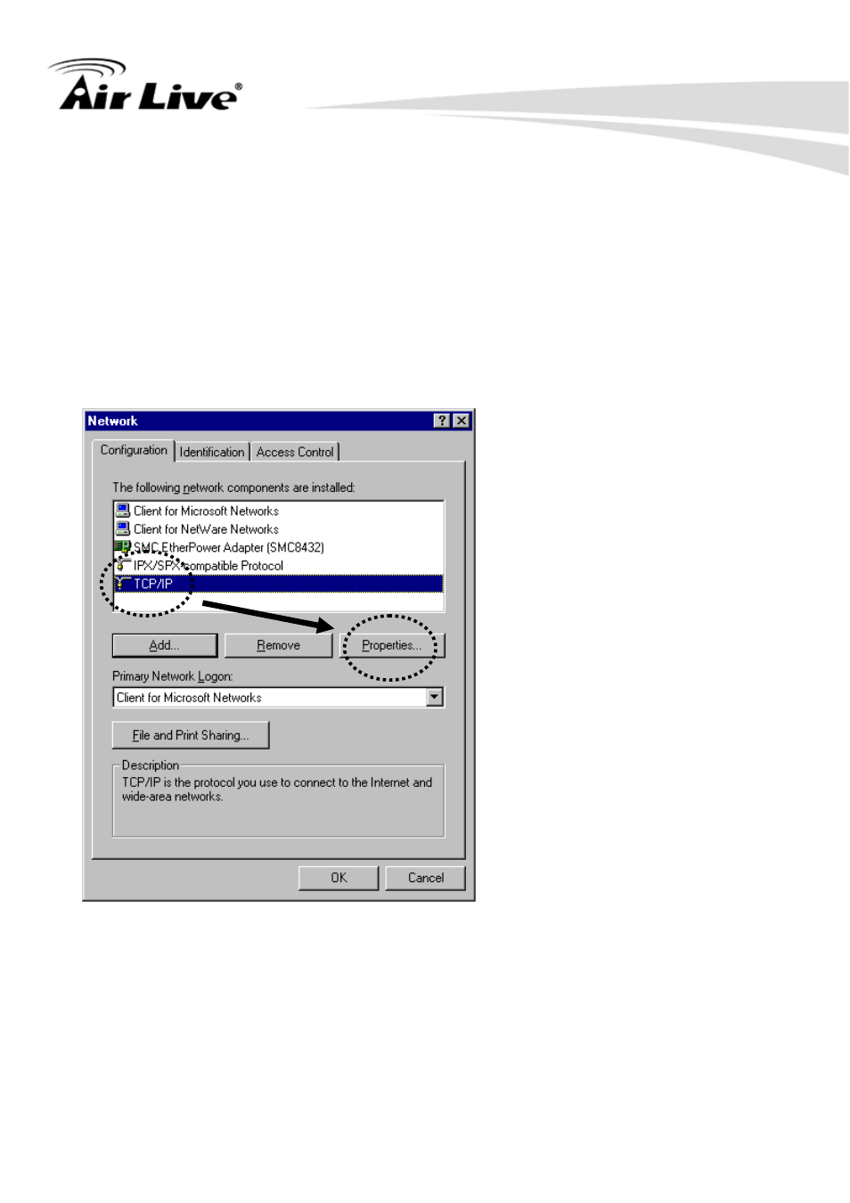 2-1 windows 95/98/me ip address setup | AirLive WN-250R User Manual | Page 19 / 160