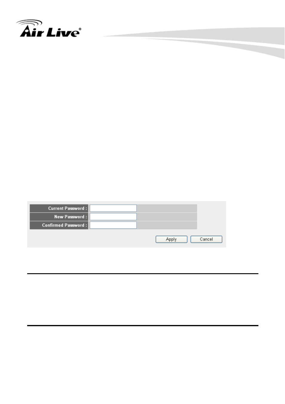 4-2 change management password | AirLive WN-250R User Manual | Page 47 / 160