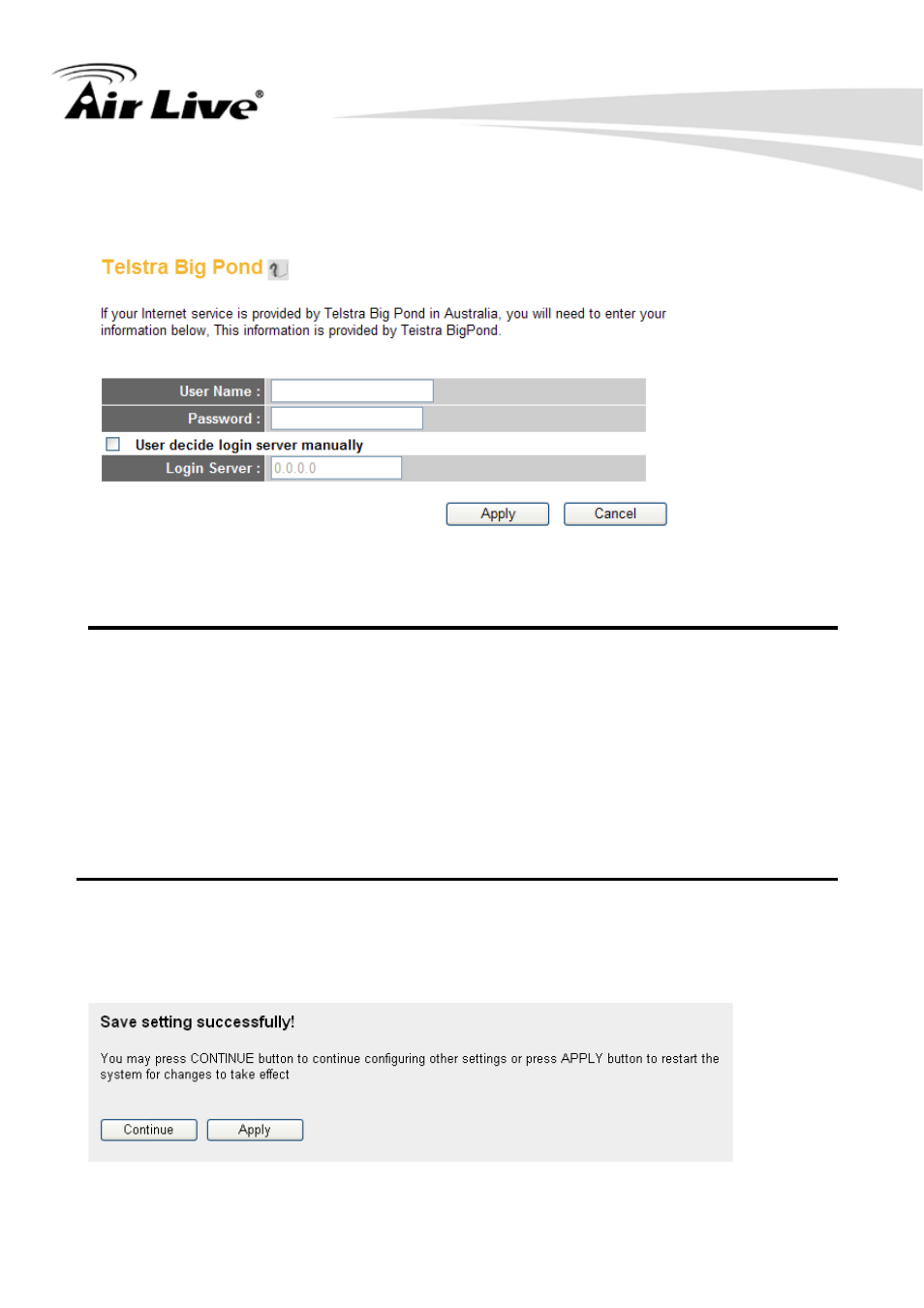 5-6 setup procedure for ‘telstra big pond | AirLive WN-250R User Manual | Page 64 / 160