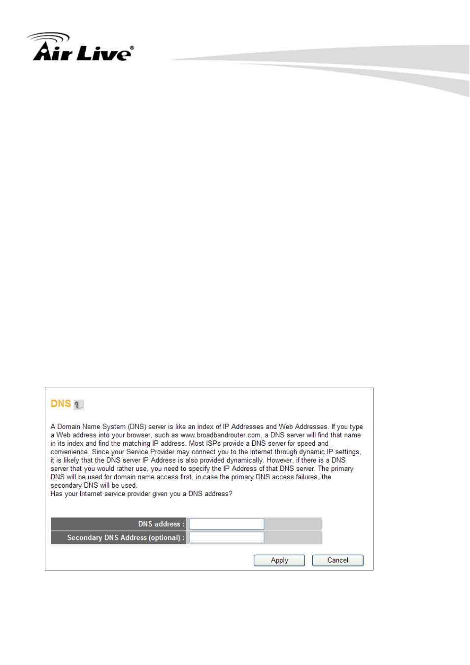 5-7 setup procedure for ‘dns | AirLive WN-250R User Manual | Page 65 / 160