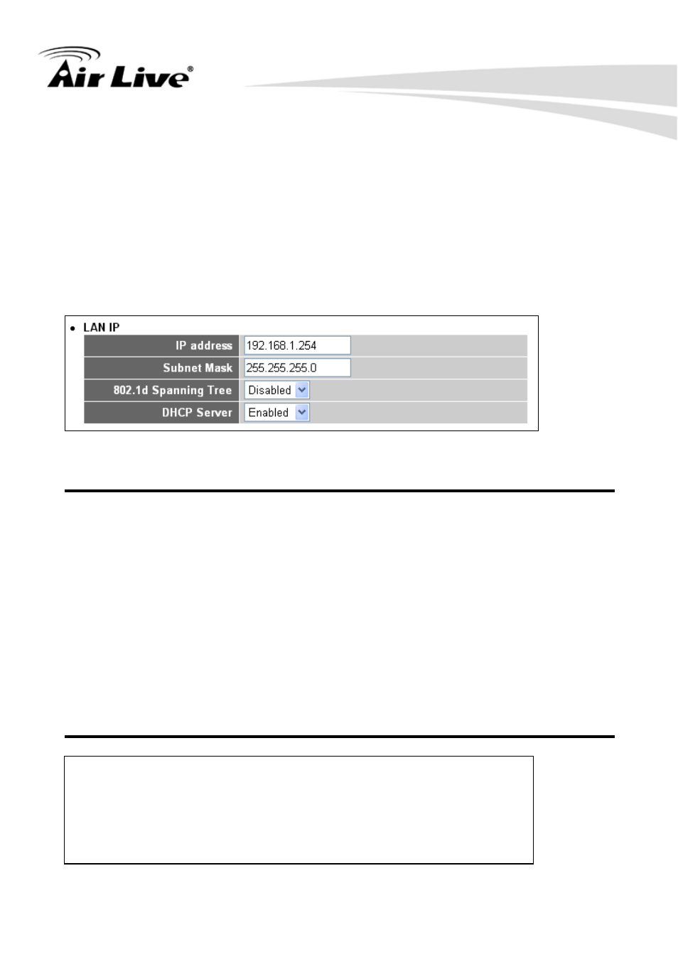 6-1 lan ip section | AirLive WN-250R User Manual | Page 73 / 160