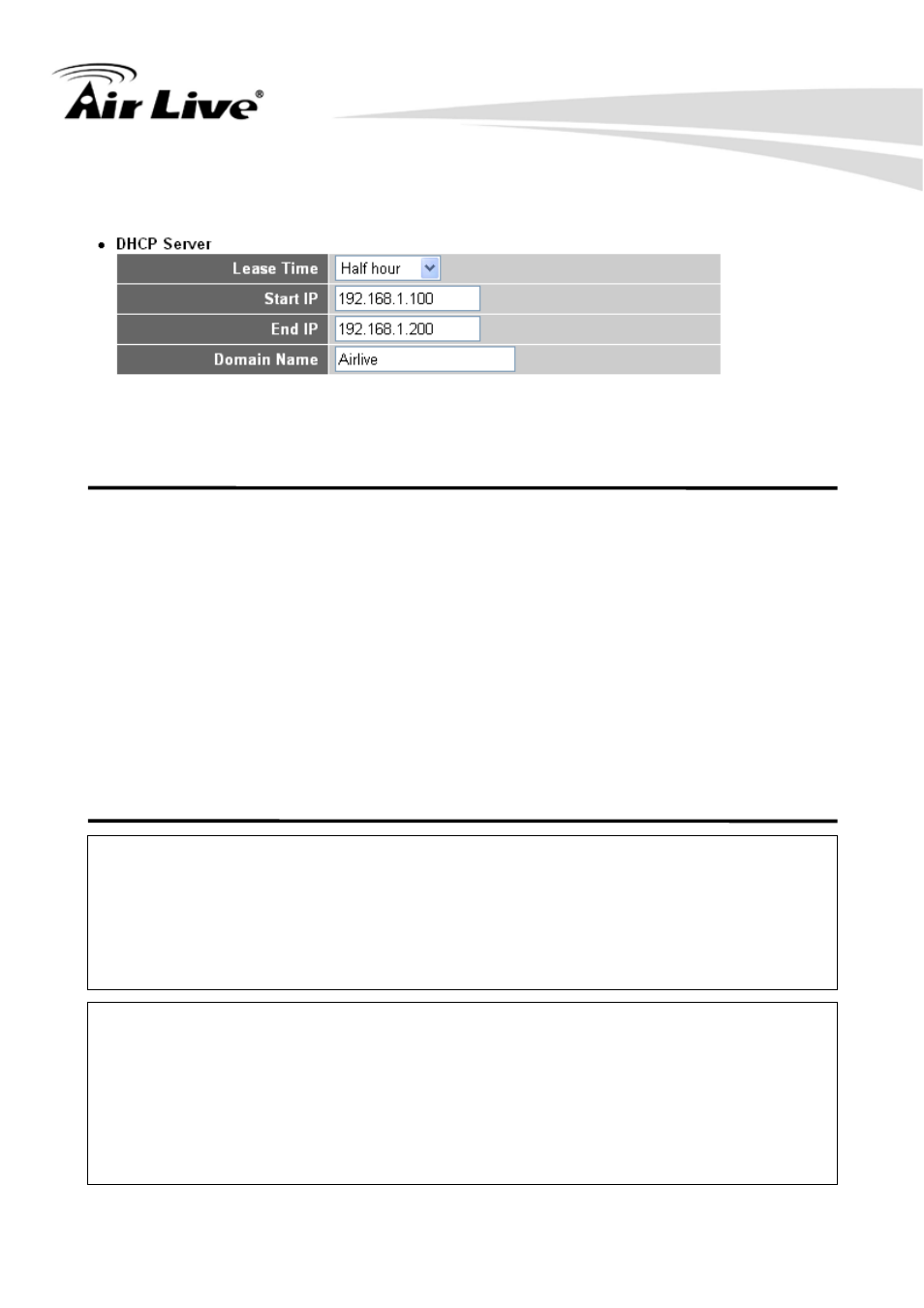 6-2 dhcp server | AirLive WN-250R User Manual | Page 74 / 160