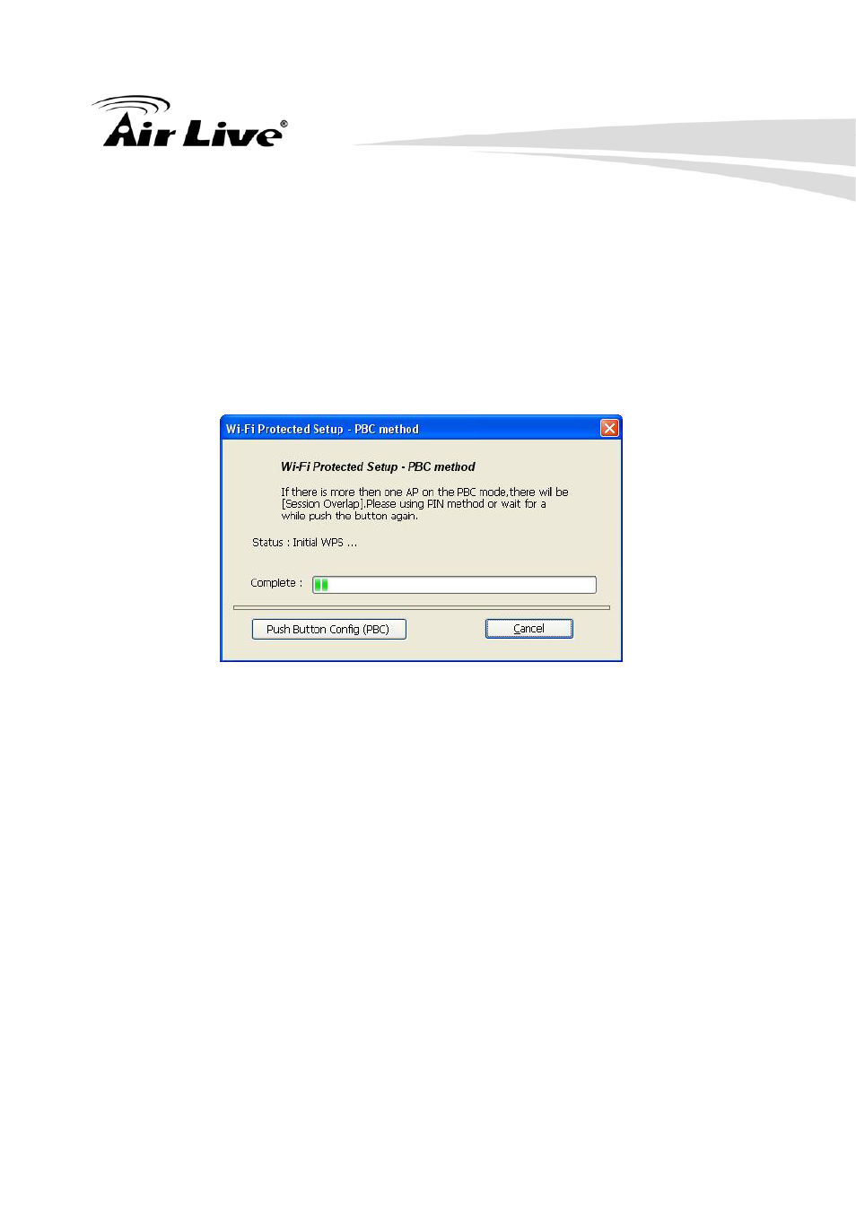 2 push button config (pbc) | AirLive WN-250USB User Manual | Page 32 / 60