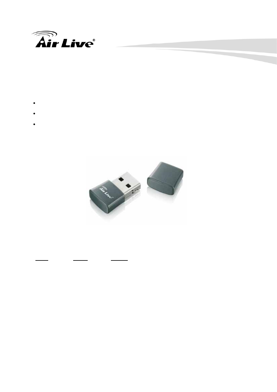 Hardware installation | AirLive WN-250USB User Manual | Page 8 / 60