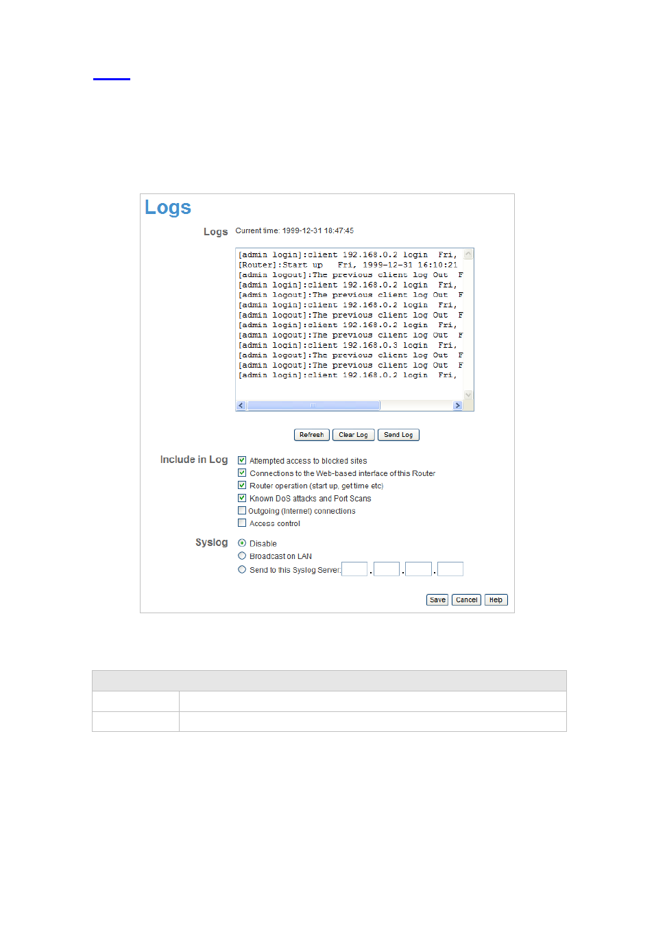 3 logs, Logs | AirLive WN-300ARM-VPN User Manual | Page 105 / 131