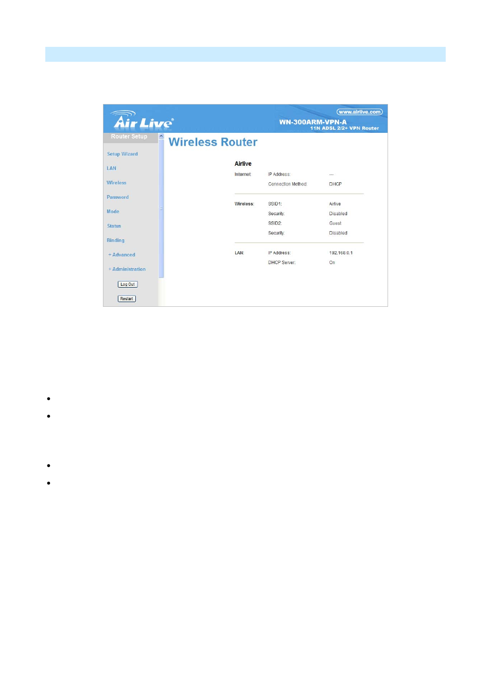 AirLive WN-300ARM-VPN User Manual | Page 23 / 131