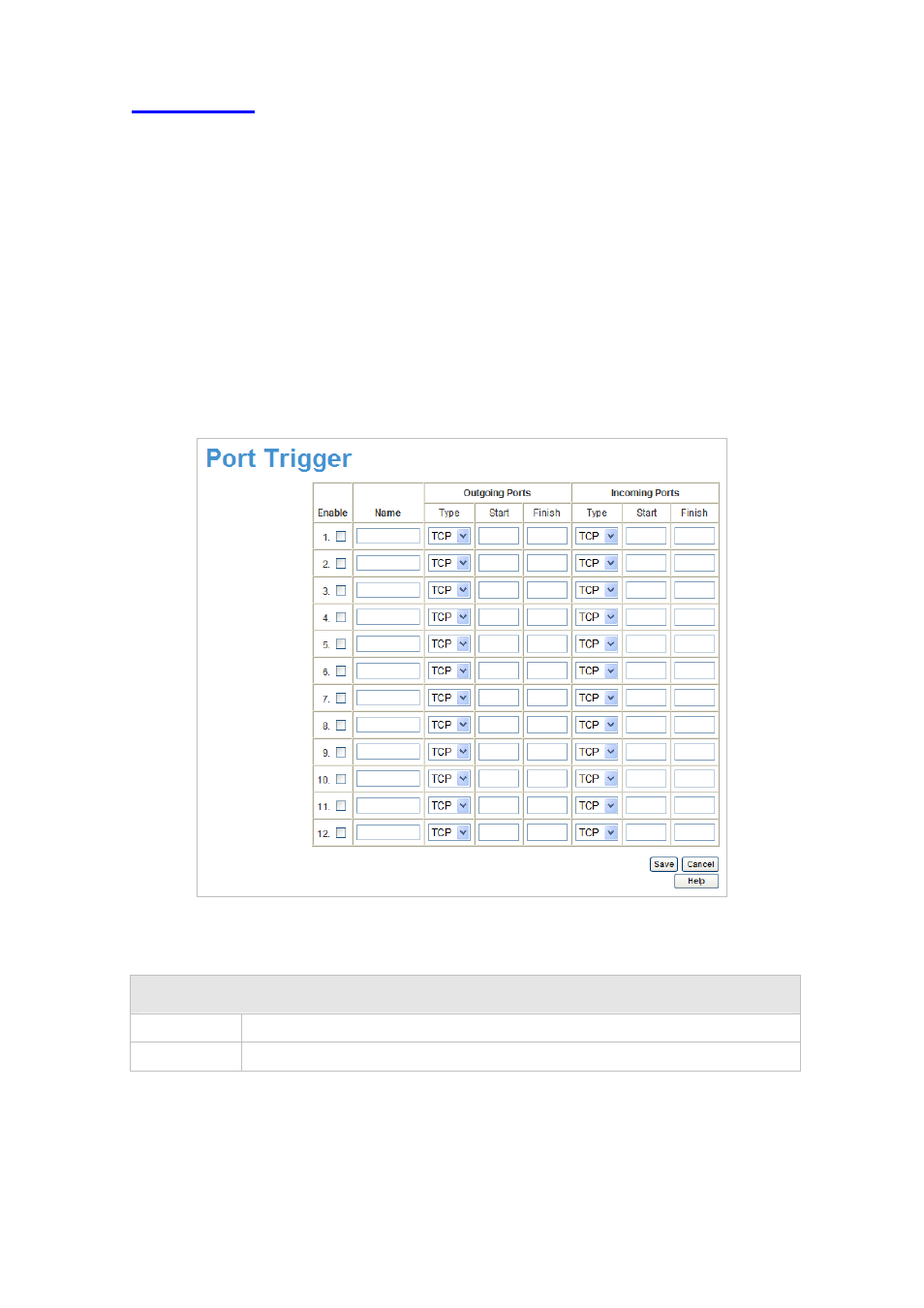 6 port trigger, Port trigger | AirLive WN-300ARM-VPN User Manual | Page 75 / 131