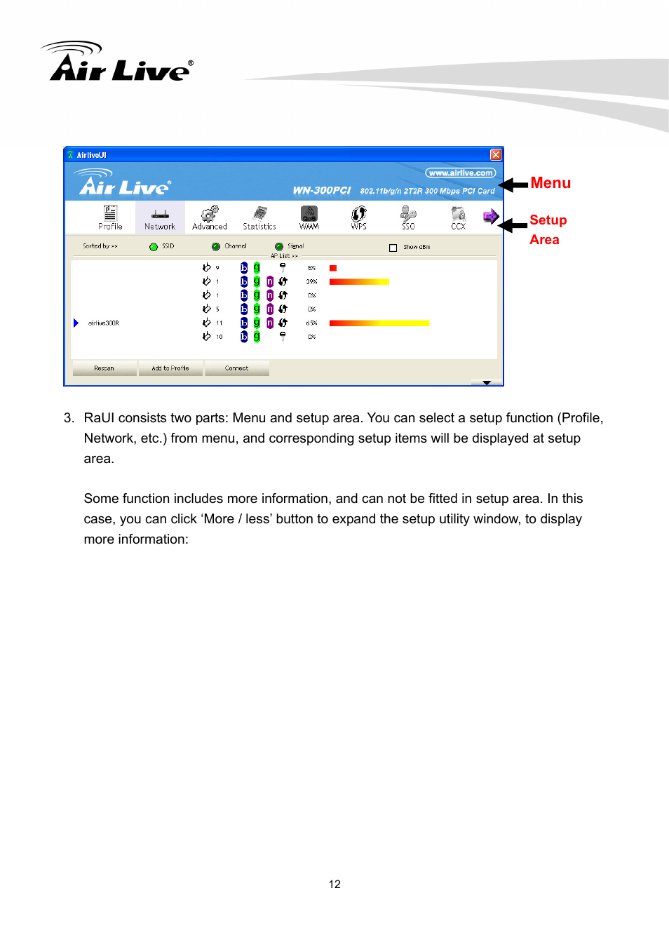 AirLive WN-300PCI User Manual | Page 16 / 70