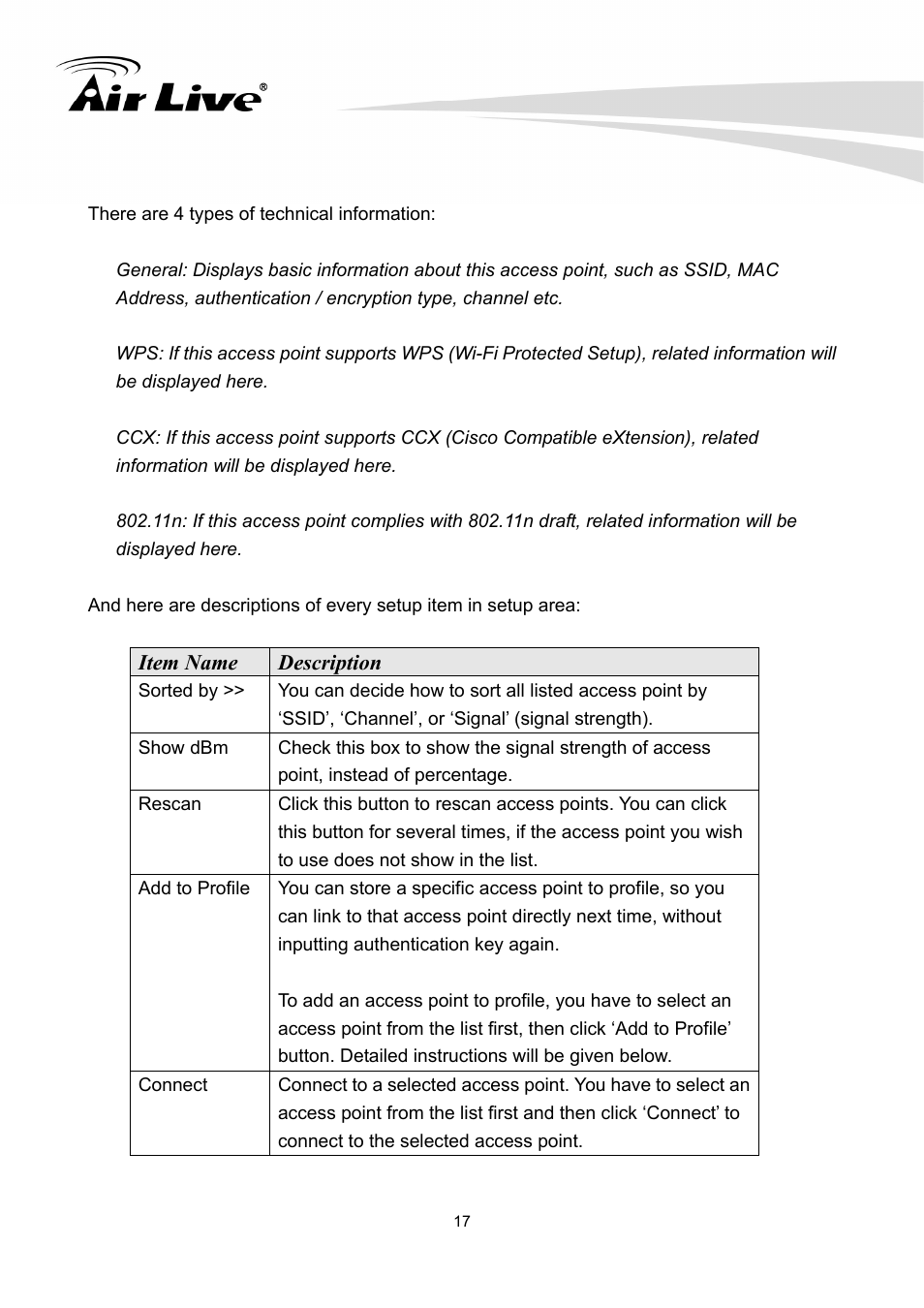 AirLive WN-300PCI User Manual | Page 21 / 70