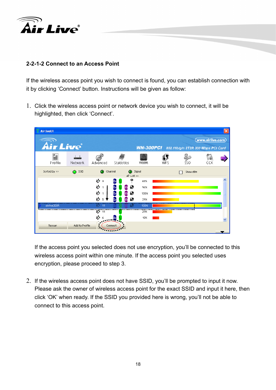 AirLive WN-300PCI User Manual | Page 22 / 70