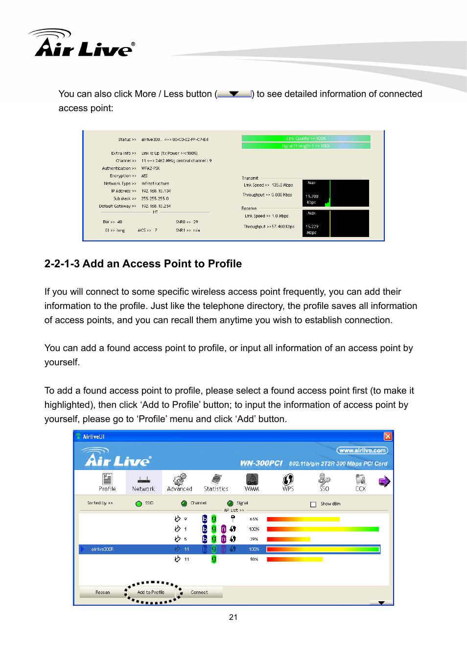 AirLive WN-300PCI User Manual | Page 25 / 70