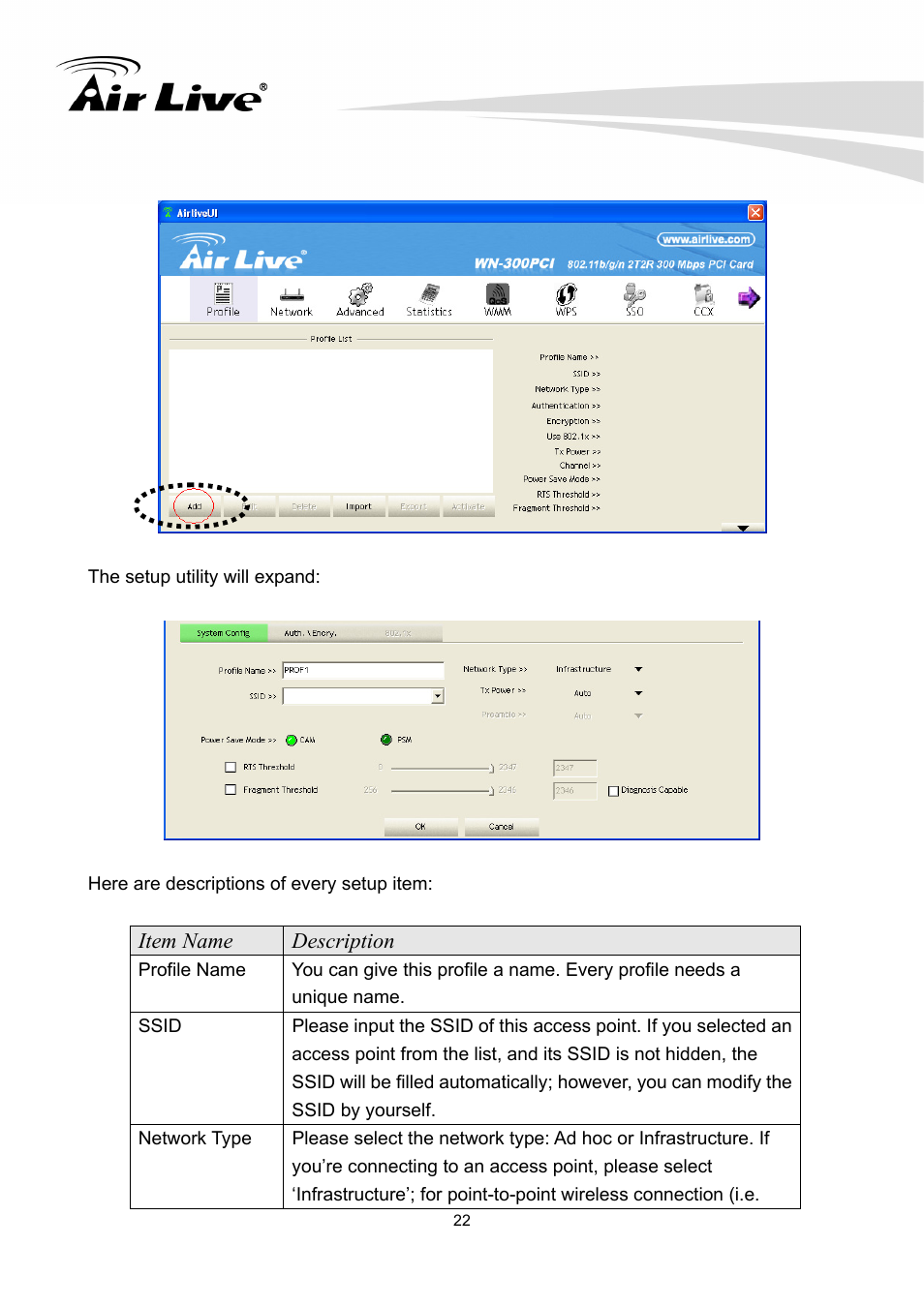 AirLive WN-300PCI User Manual | Page 26 / 70