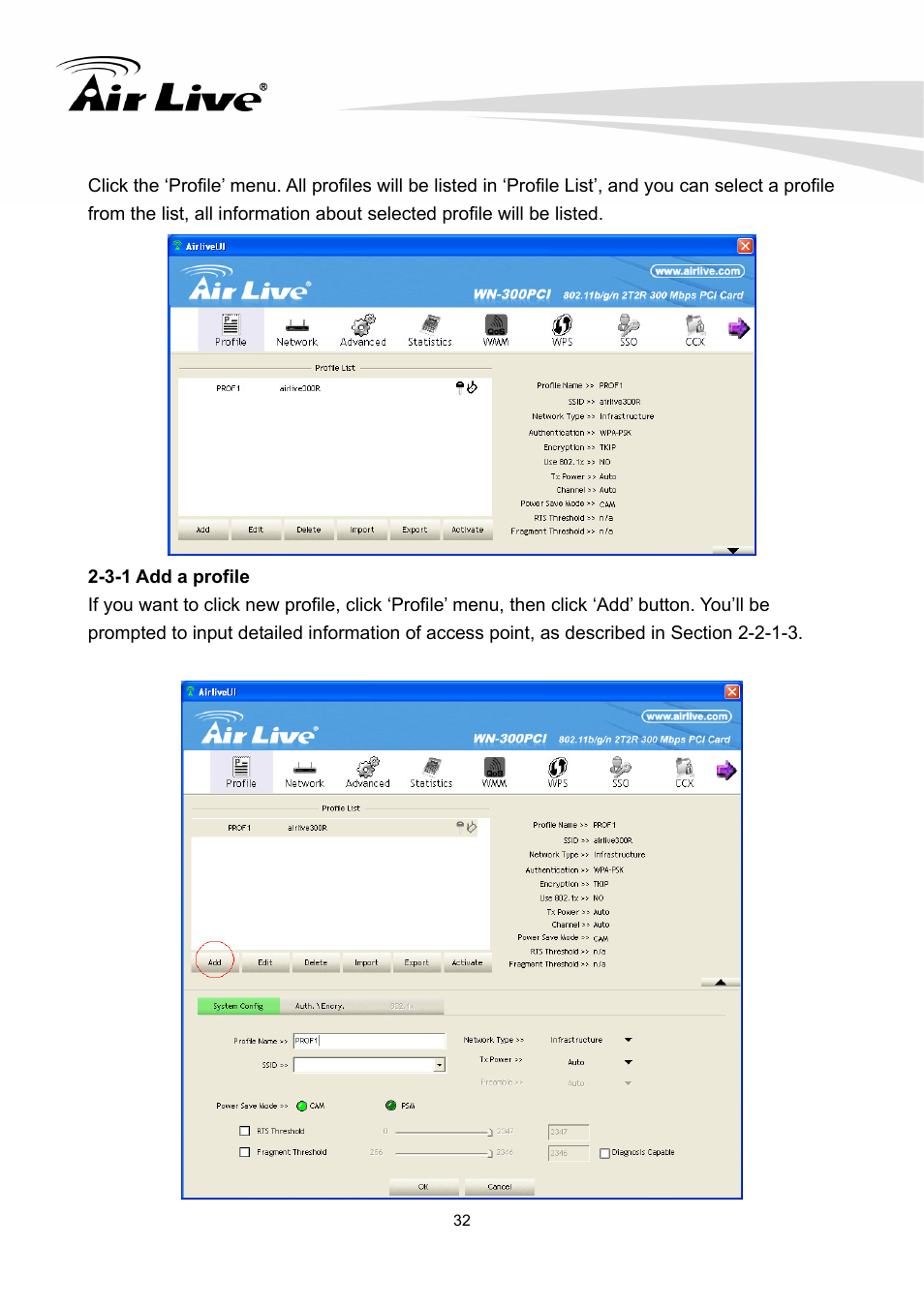 AirLive WN-300PCI User Manual | Page 36 / 70