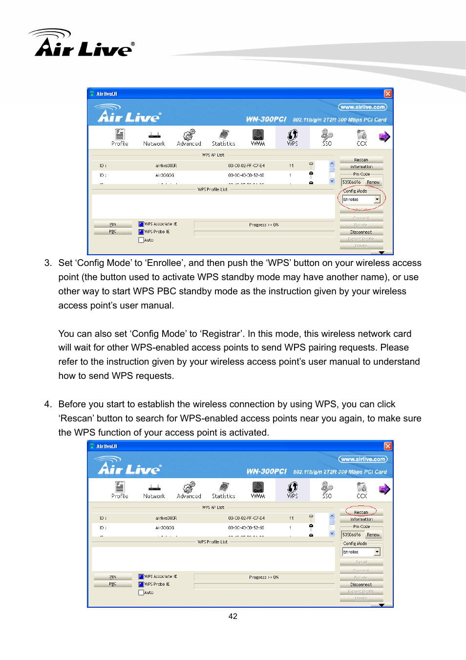 AirLive WN-300PCI User Manual | Page 46 / 70