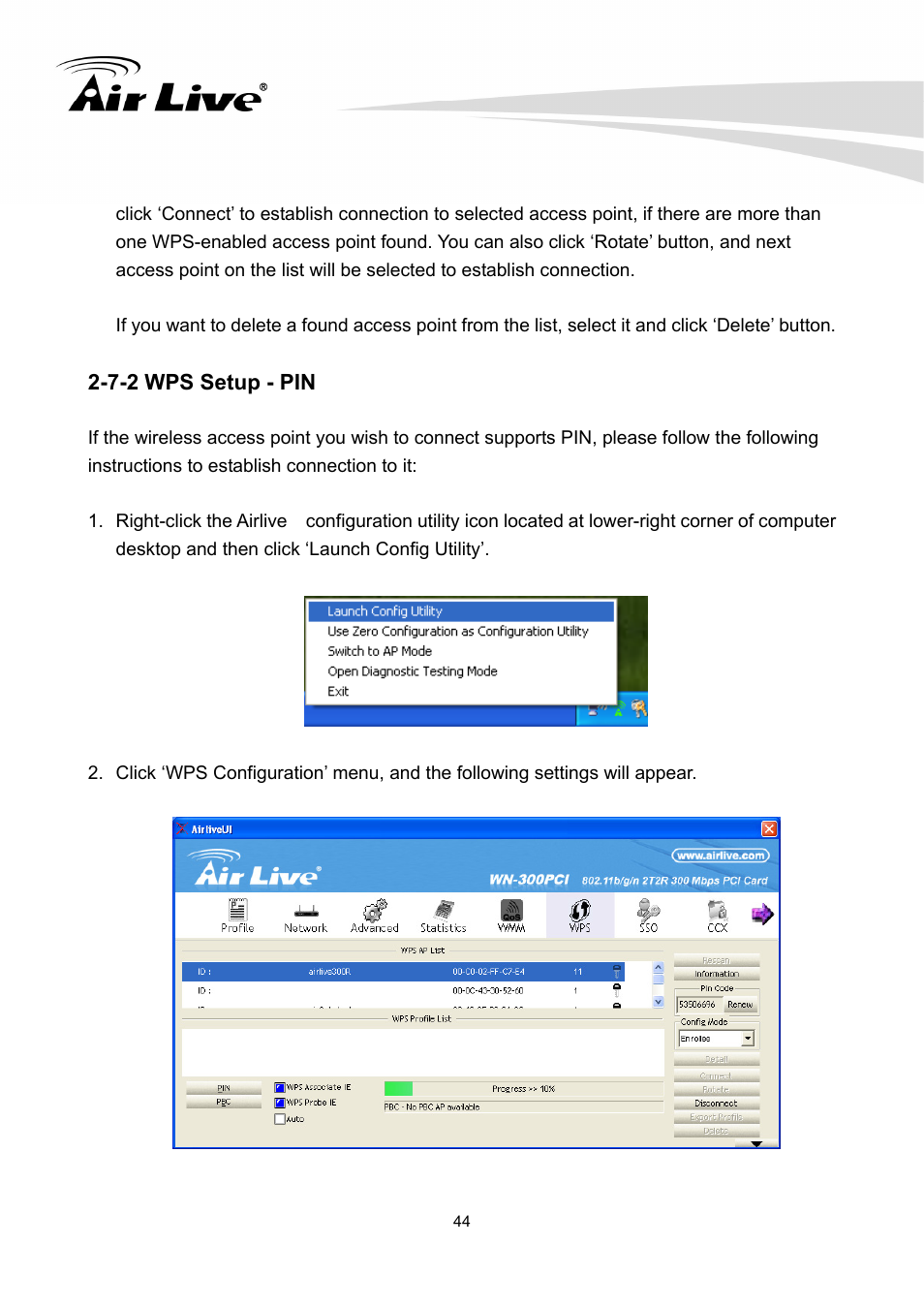 AirLive WN-300PCI User Manual | Page 48 / 70