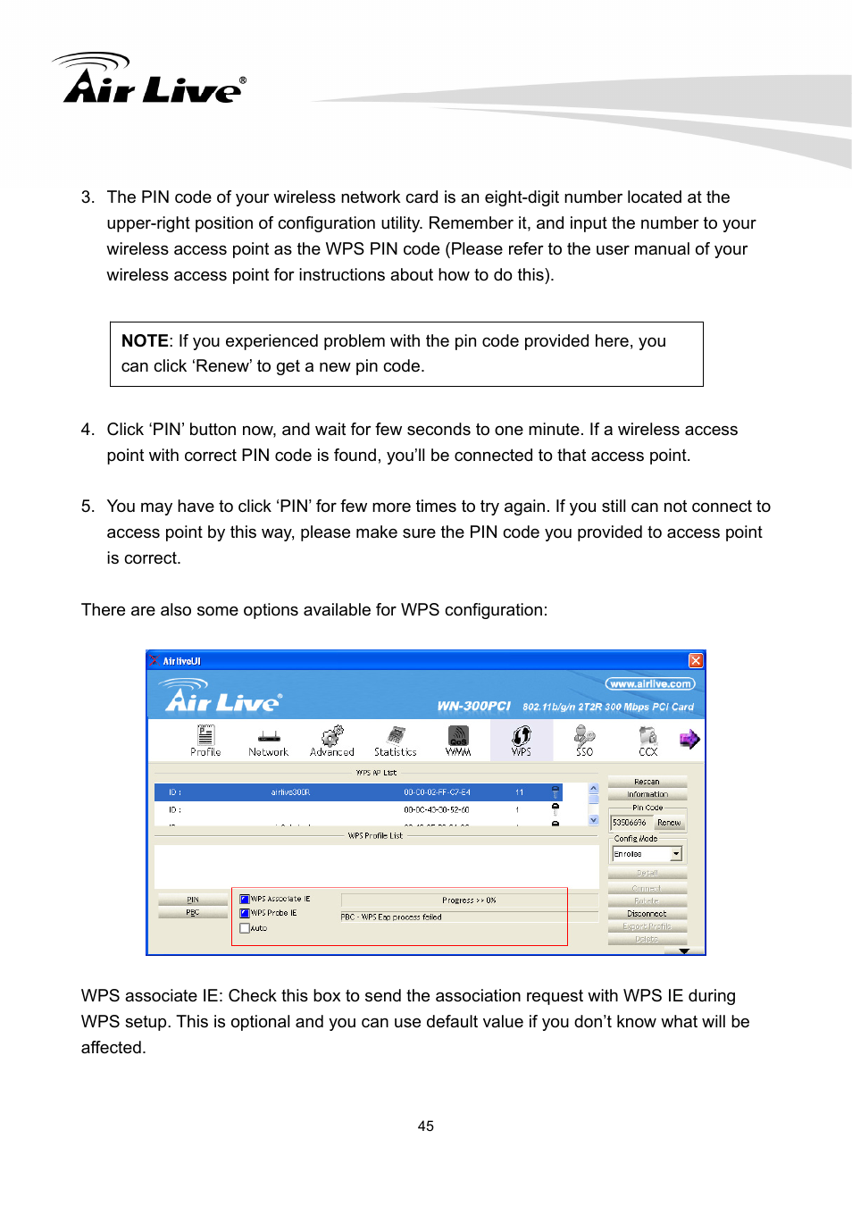 AirLive WN-300PCI User Manual | Page 49 / 70