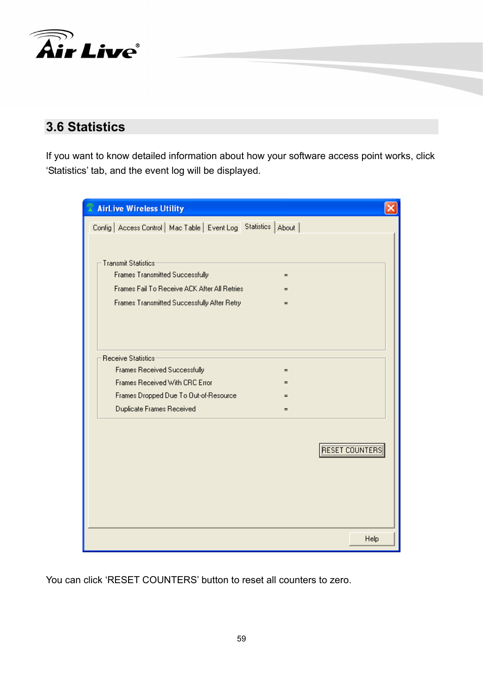 6 statistics | AirLive WN-300PCI User Manual | Page 63 / 70