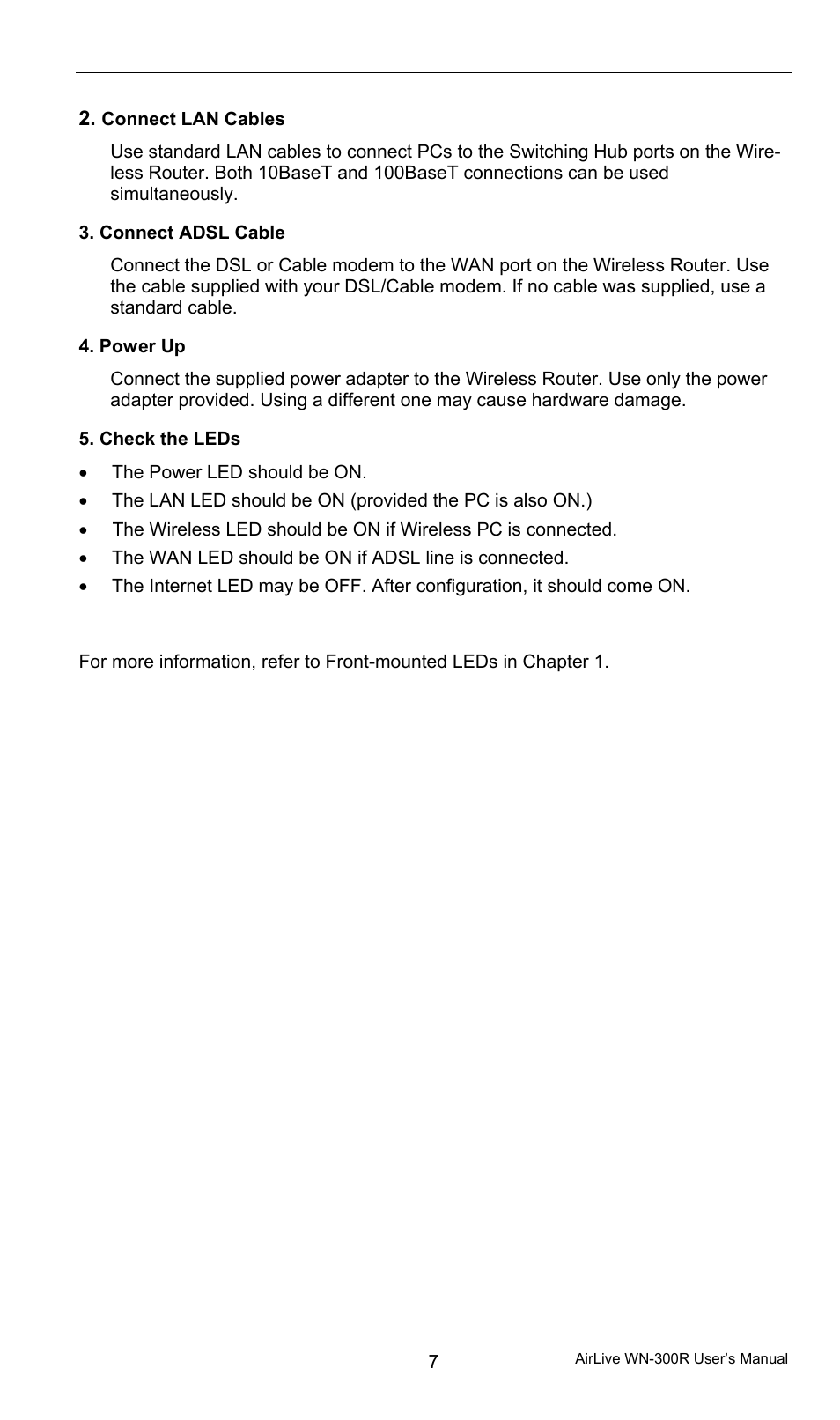 AirLive WN-300R User Manual | Page 13 / 110