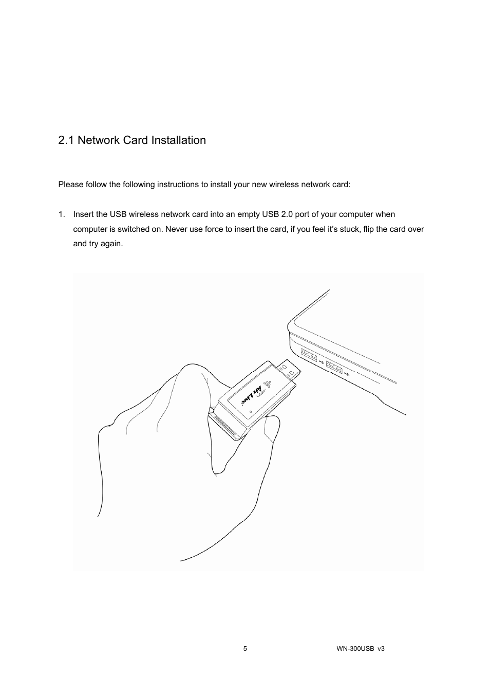 Chapter ii: driver installation and configuration | AirLive WN-300USB User Manual | Page 12 / 63
