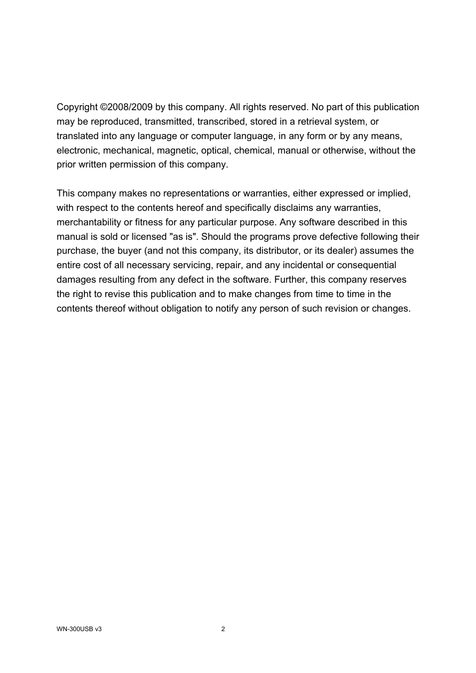 Copyright | AirLive WN-300USB User Manual | Page 4 / 63