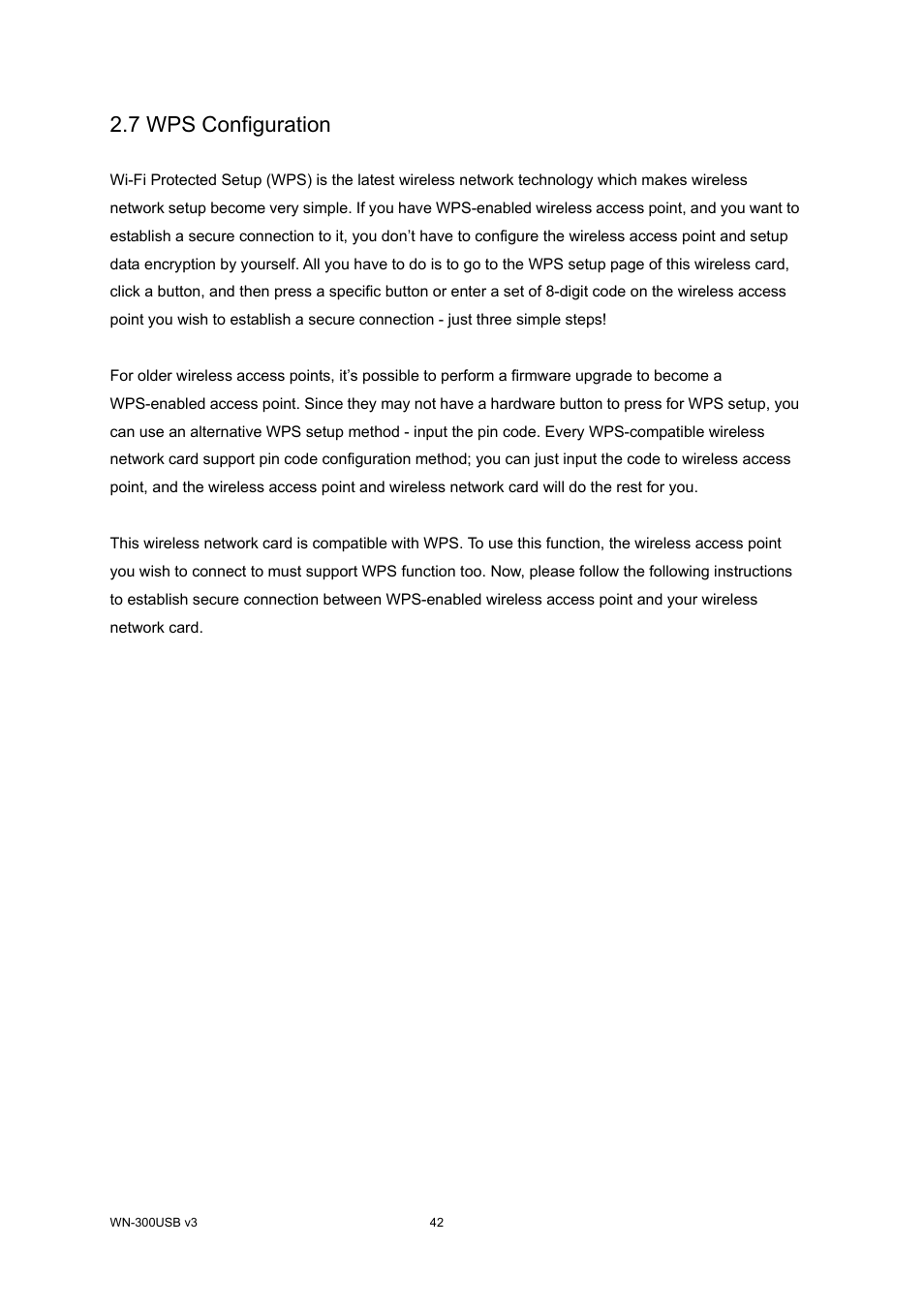 7 wps configuration | AirLive WN-300USB User Manual | Page 49 / 63