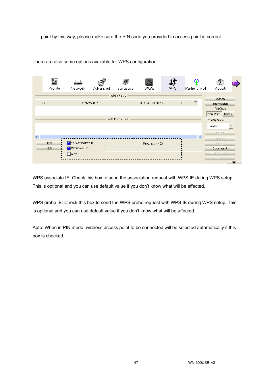 AirLive WN-300USB User Manual | Page 54 / 63