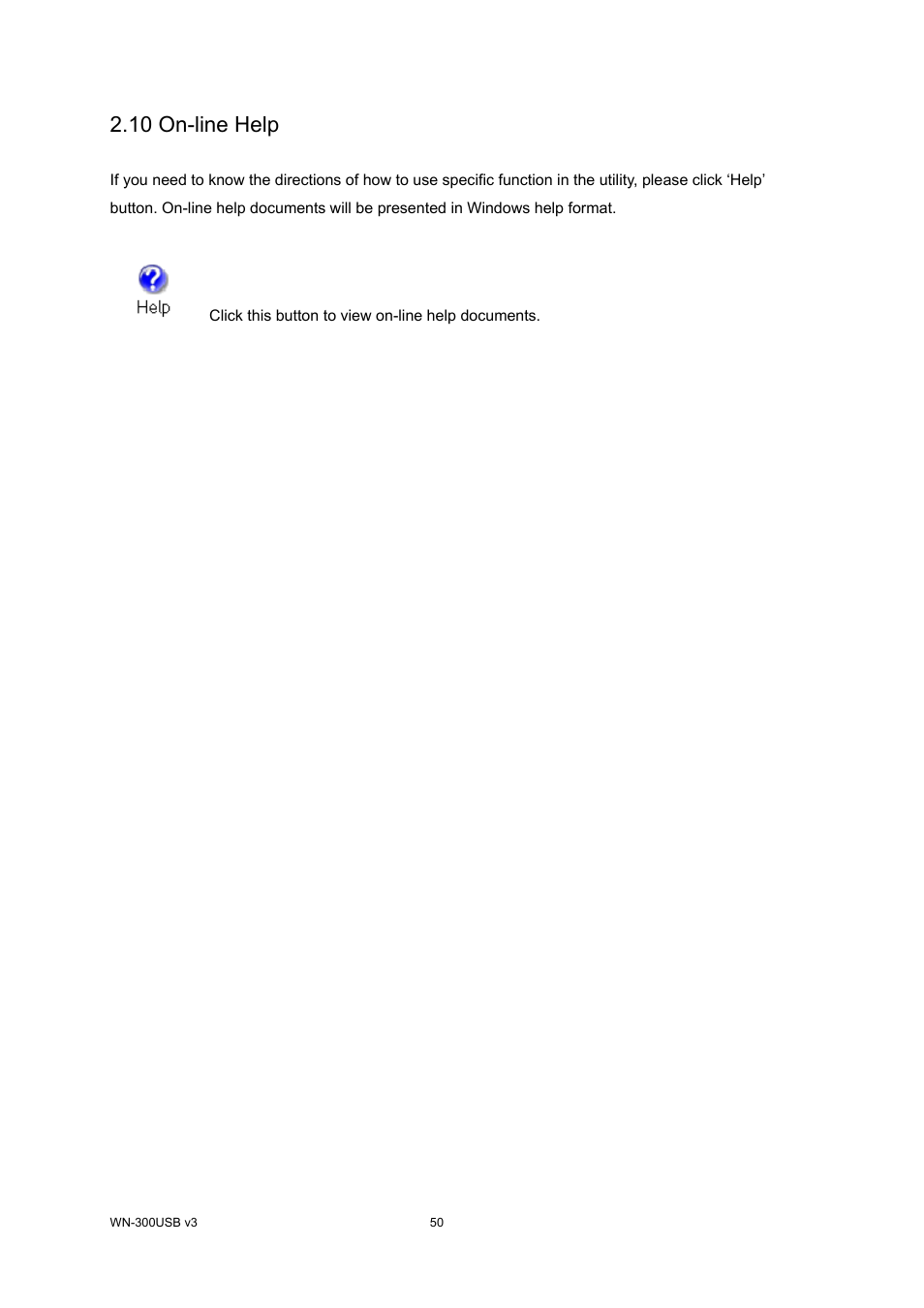 10 on-line help | AirLive WN-300USB User Manual | Page 57 / 63