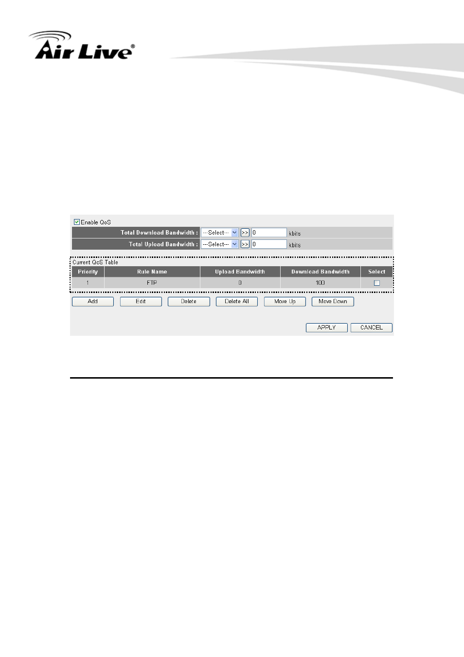 Basic qos settings | AirLive WN-350R User Manual | Page 116 / 176
