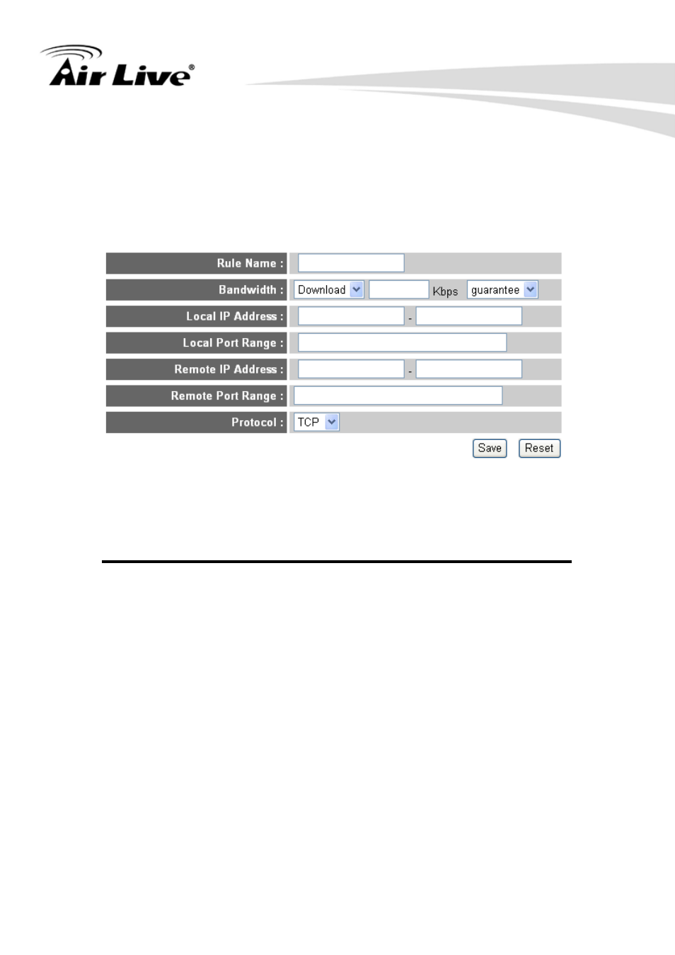 Add a new qos rule | AirLive WN-350R User Manual | Page 119 / 176