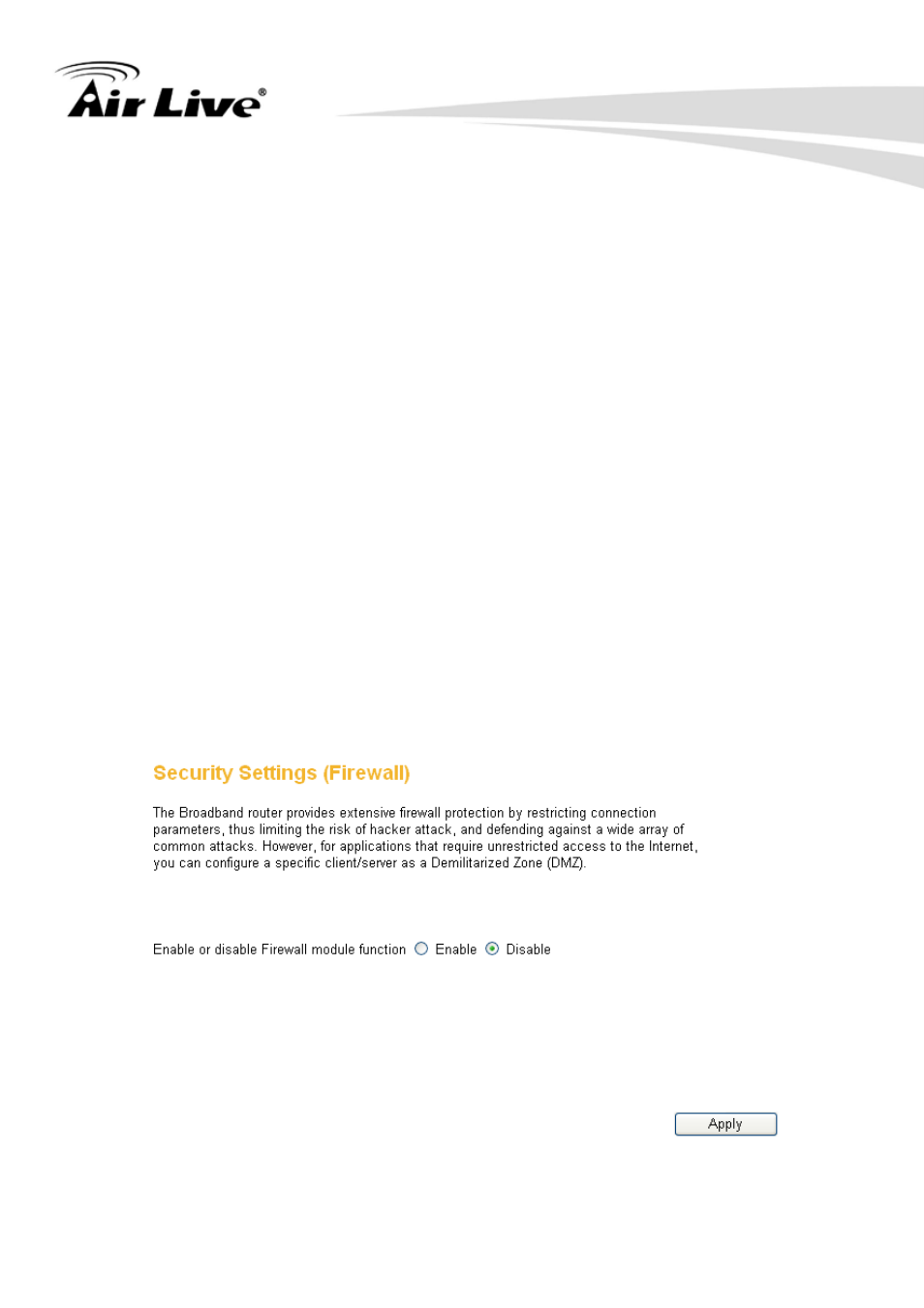 Firewall | AirLive WN-350R User Manual | Page 137 / 176