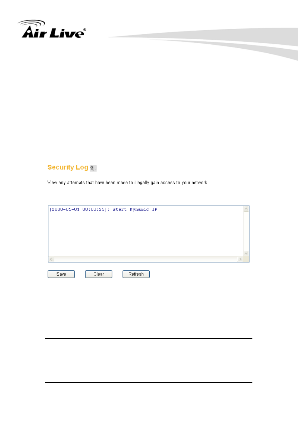Security log | AirLive WN-350R User Manual | Page 159 / 176